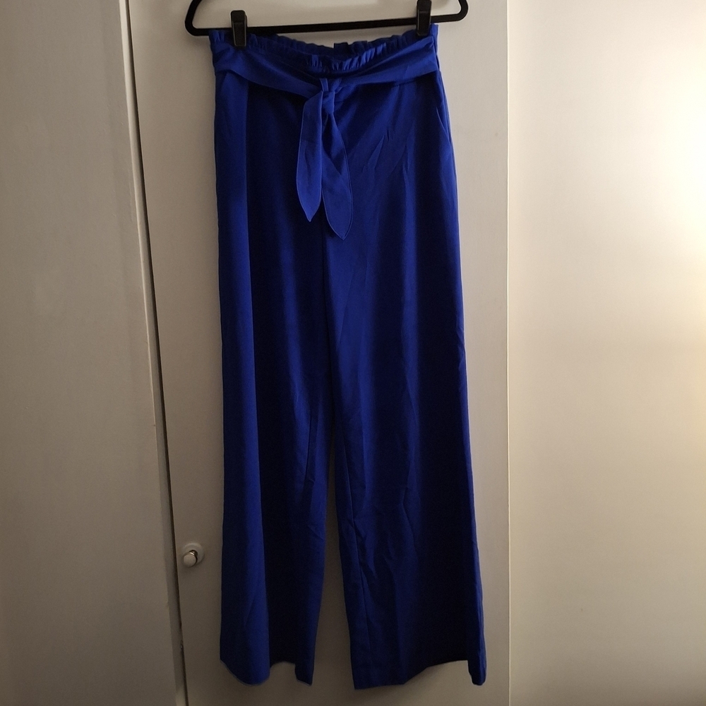 C Est. 1946 Chic Royal Blue Women's Wide-Leg Pants
